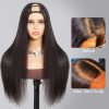 straight hair v part wig