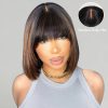highlight yaki straight bob wig with bang (4)