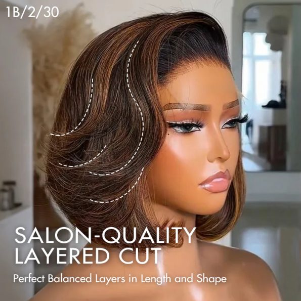 ombre highlight layer cut bob wig (1)