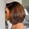 honey blonde highlight layer cut bob wig (2)