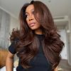 curtain bang body wave wig dark brown (4)