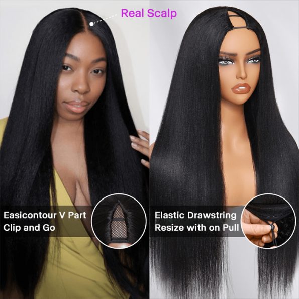 yaki straight v part wig (2)