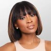 straight highlight bob wig with bang (3)