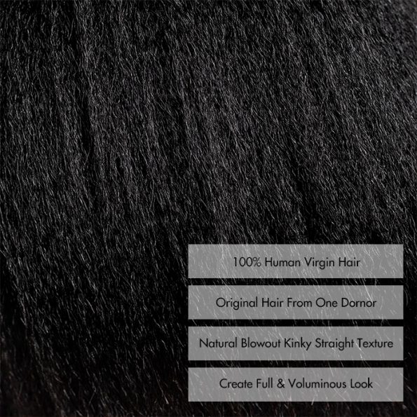 kinky straight bob half wig (1)